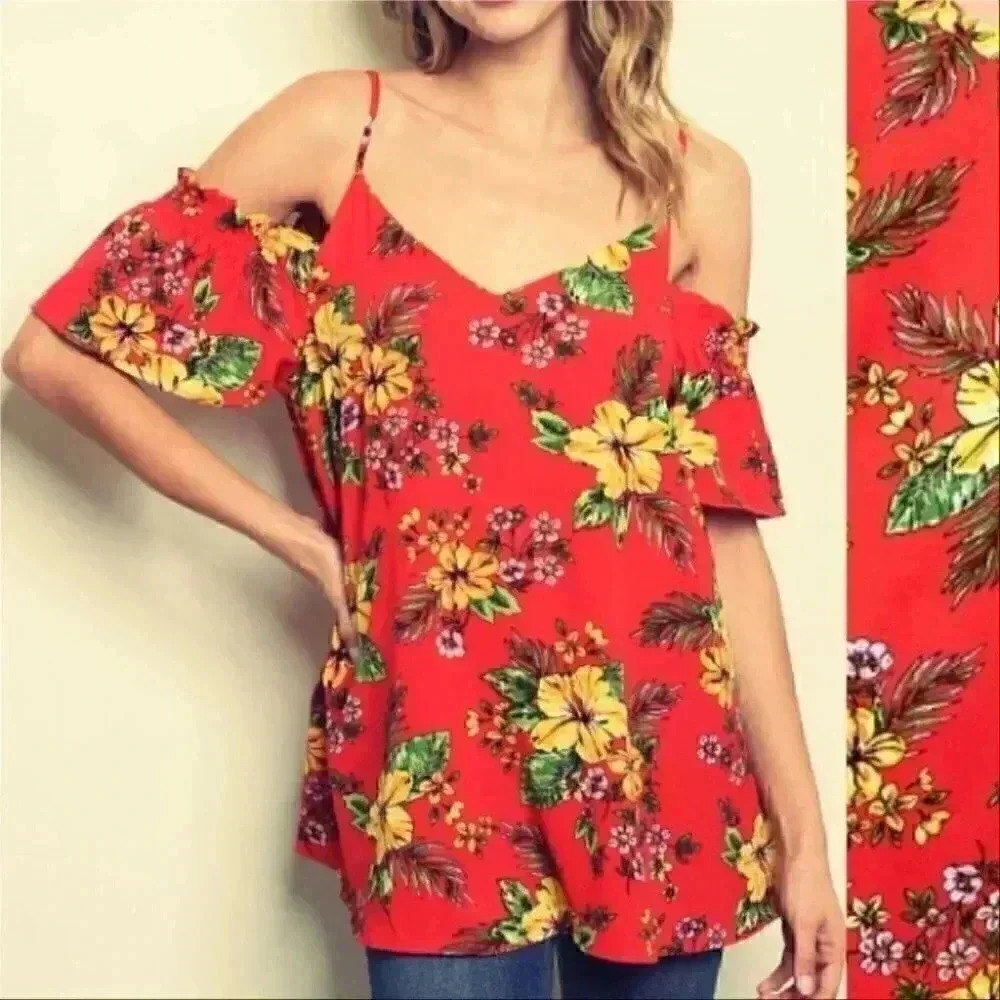 FLORAL TOP - Picture 2 of 2